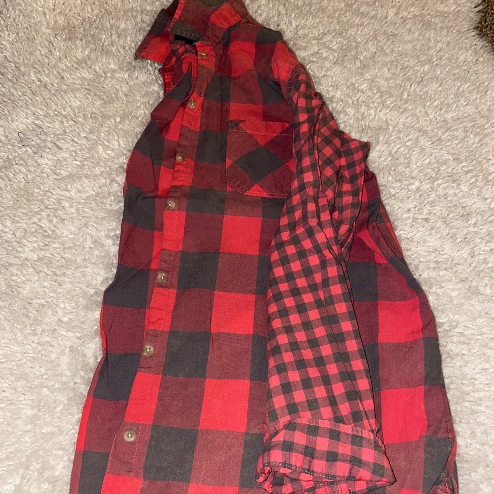 Plaid button down